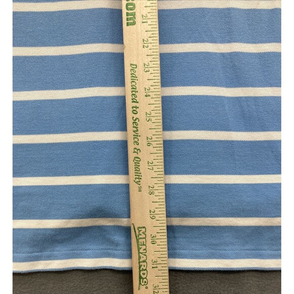 Polo By Ralph Lauren Mens Shirt Size XL Blue White Stripe Rugby Preppy College - Picture 8 of 11